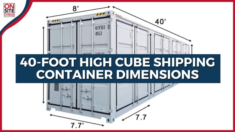 Exploring 40-Foot High Cube Shipping Container Dimensions Exploring 40-Foot High Cube Shipping Container Dimensions